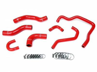 HPS Silicone Hose - HPS Reinforced Red Silicone Radiator + Heater Hose Kit Coolant for Toyota 89-95 Pickup 22RE Non Turbo EFI LHD