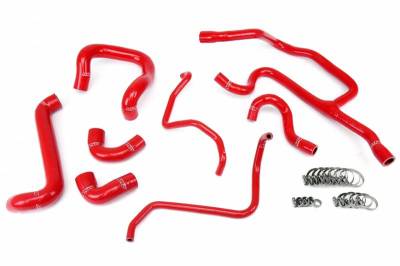 HPS Silicone Hose - HPS Reinforced Red Silicone Radiator Hose + Heater Hose Kit Coolant for BMW 88-92 E30 325i 325is 325ix 2.5L US Spec
