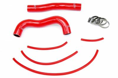 HPS Silicone Hose - HPS Reinforced Red Silicone Radiator Hose Kit Coolant for Hyundai 13-14 Genesis Coupe 2.0T Turbo 4Cyl
