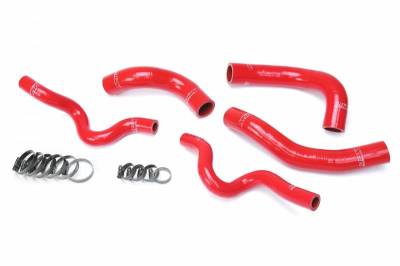 HPS Silicone Hose - HPS Reinforced Red Silicone Radiator Hose Kit Coolant for Hyundai 13-17 Veloster 1.6L Turbo