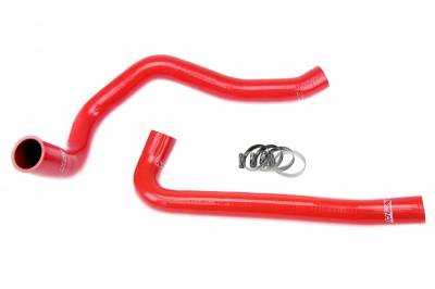 HPS Silicone Hose - HPS Reinforced Red Silicone Radiator Hose Kit Coolant for Jeep 97-02 Wrangler TJ 2.5L 4Cyl