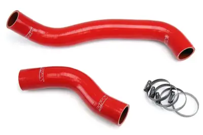 HPS Silicone Hose - HPS Reinforced Red Silicone Radiator Hose Kit Coolant for Mazda 86-88 RX7 1.3L NA Turbo
