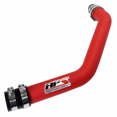 HPS Silicone Hose - HPS Wrinkle Red 2.5" Upper Intercooler Pipe UICP for 08-15 Mitsubishi Lancer EVO X Turbo