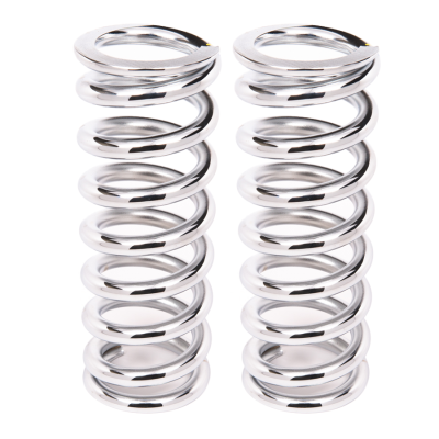 Aldan Performance - Coil-Over-Spring, 100 lbs./in. Rate, 9 in. Length, 2.5 in. I.D. Chrome, Pair