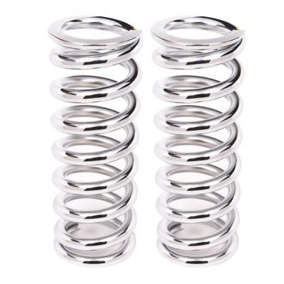 Alden Performance - Coil-Over-Spring, 400 lbs./in. Rate, 10 in. Length, 2.5 in. I.D. Chrome, Pair