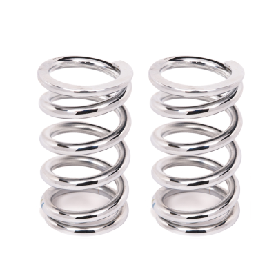 Alden Performance - Coil-Over-Spring, 550 lbs./in. Rate, 6 in. Length, 2.5 in. I.D. Chrome, Pair