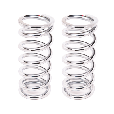Aldan Performance - Coil-Over-Spring, 200 lbs./in. Rate, 8 in. Length, 2.5 in. I.D. Chrome, Pair