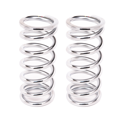 Alden Performance - Coil-Over-Spring, 400 lbs./in. Rate, 8 in. Length, 2.5 in. I.D. Chrome, Pair