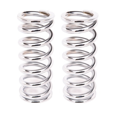 Alden Performance - Coil-Over-Spring, 350 lbs./in. Rate, 9 in. Length, 2.5 in. I.D. Chrome, Pair