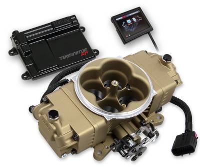 Holley EFI - TERMINATOR STEALTH EFI KIT - CLASSIC GOLD FINISH