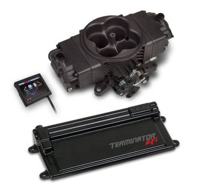 Holley EFI - TERMINATOR STEALTH EFI W/ GM TRANSMISSION CONTROL -HARD CORE GRAY