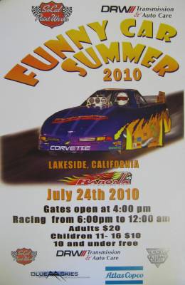 Funny Cars Under the Stars at Barona Cover