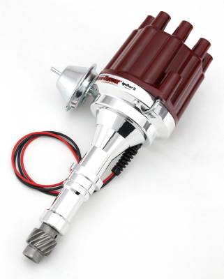 PerTronix Ignition Products - PerTronix Electronic Distributors - PerTronix Ignition Products - Dist Billet Buick V8 215-350 Vac Red Cap