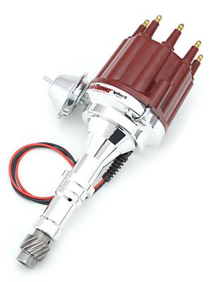 PerTronix Ignition Products - PerTronix Electronic Distributors - PerTronix Ignition Products - Dist Billet Buick V8 215-350 Vac Red Male Cap