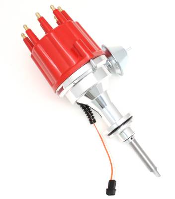 Dist Billet Mag Trig Mopar 426-440 Red Male cap Vac Adv