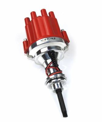 Dist Billet Marine Chrysler 273-360 red cap