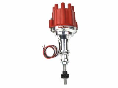 Dist Billet Marine Ford 302 red cap