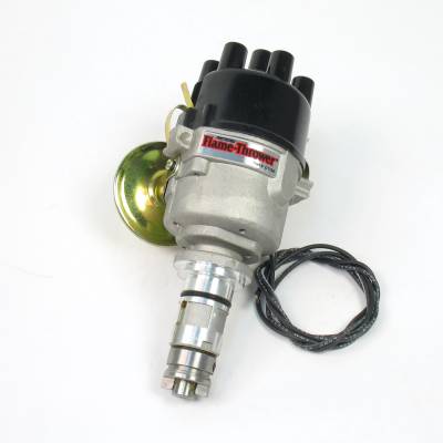 Dist British 6 cyl cast 12v Pos vac