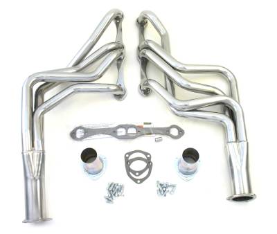 Patriot Headers - Patriot Specific Fit Headers - Patriot Exhaust Products - 67-87 GM F, G, A Body SBC Long Tube Slvr