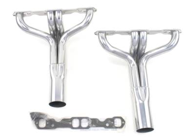 Patriot Headers - Patriot Circle Track Headers - Patriot Exhaust Products - IMCA Circle Track Long Tube Silver