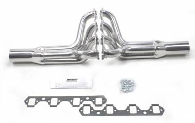 Patriot Headers - Patriot Circle Track Headers - Patriot Exhaust Products - IMCA Circle Track SBF Long Tube Silver