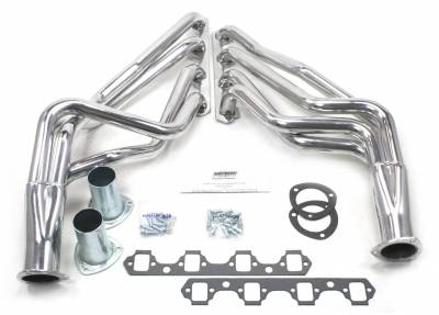 Patriot Headers - Patriot Full Length & Fenderwell Headers - Patriot Exhaust Products - 64-77 Various Ford SBF Long Tube Silver