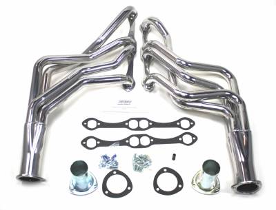 Patriot Headers - Patriot Specific Fit Headers - Patriot Exhaust Products - 78-88 GM G Body SBC Long Tube Silver
