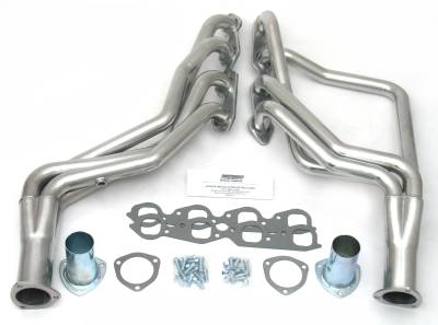 Patriot Headers - Patriot Specific Fit Headers - Patriot Exhaust Products - 88-98 GM Truck BBC Long Tube Silver