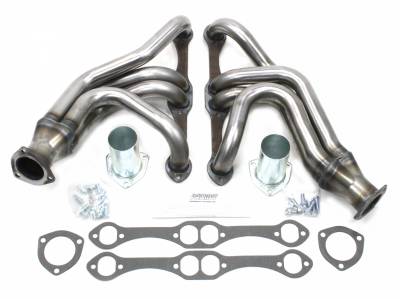 Patriot Headers - Patriot Tri-5 Headers - Patriot Exhaust Products - 55-57 Chevrolet SBC Mid Length Raw Steel