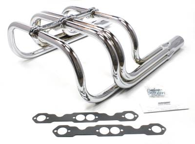 Patriot Headers - Patriot Roadster-Sprint Car Headers - Patriot Exhaust Products - Street Rod SBC Classic Style Chrome
