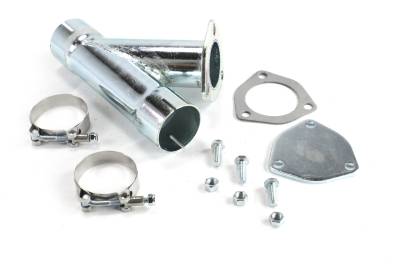 Patriot Exhaust H1129 Exhaust Cut-Out Hookup Kit 2 1/4 Inch Single
