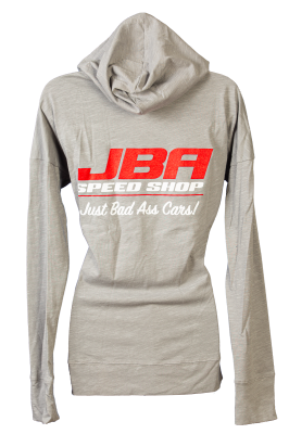 JBA Women's Heather Grey Hooded Zipper - Image 3