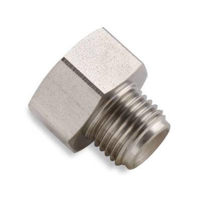 Hard Line - Tube Nuts & Hardline Adapters - Earls - RD. 1/2-20 MIF 3/16 H/L - 9/16-18 FIF