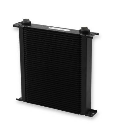 Oil and Transmission Coolers - Wide - Earls - EARLS ULTRAPRO OIL COOLER - BLACK - 40 ROWS - WIDE COOLER - 10 O-RING BOSS FEMALE PORTS