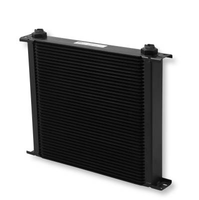 Oil and Transmission Coolers - Extra Wide - Earls - EARLS ULTRAPRO OIL COOLER - BLACK - 40 ROWS - EXTRA-WIDE COOLER - 10 O-RING BOSS FEMALE PORTS