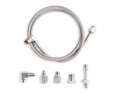 Adapters - Special Purpose Adapters - Earls - EARLS OIL PRESSURE GAUGE INSTALLATION KIT - FITS MOST ENGINES W/ 48" LONG HOSE