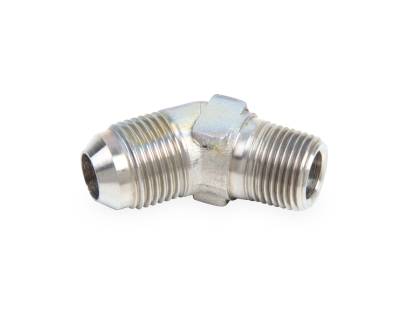 Adapters - NPT to AN Adapters - Earls - 45 Deg. -12 to 3/4 NPT Adapter Stainless Steel