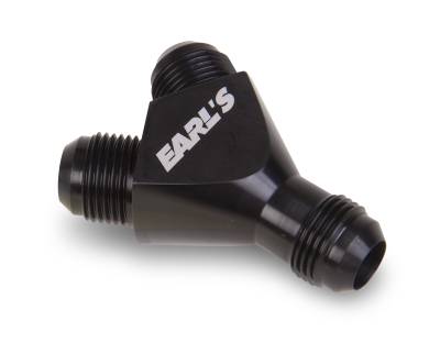 Adapters - Distribution and Y Block - Earls - EARLS -10 MALE TO -8 MALE FORGED Y-BLOCK