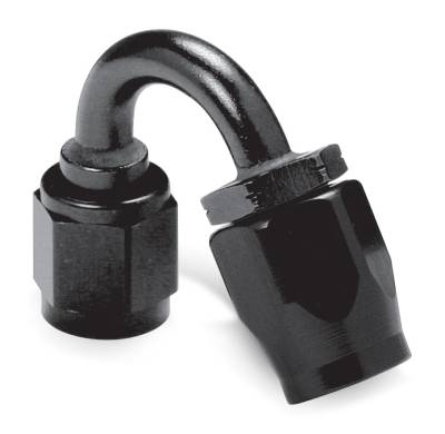 Classic Hose and Hose Ends - Auto-Fit - Earls - EARLS AUTO-FIT HOSE END 150 Degree -4 Black Anodized