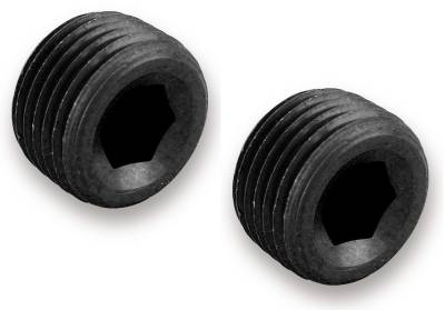 Adapters - Caps and Plugs - Earls - EARLS 1/16" NPT INTERNAL PLUGS Black Anodized