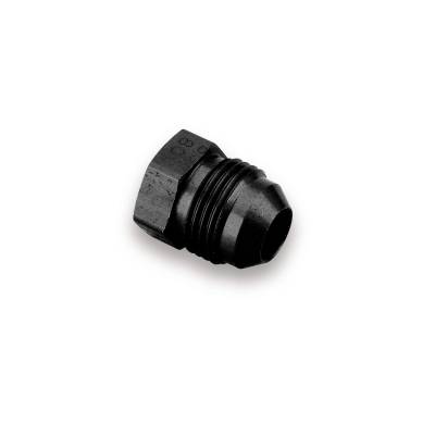 Adapters - Caps and Plugs - Earls - EARLS -8 FLARE PLUG Black Anodized