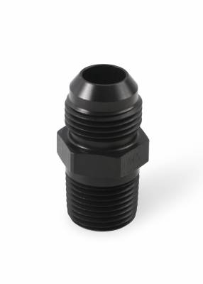 Straight -10 to 1/2 NPT Adapter Black Anodized