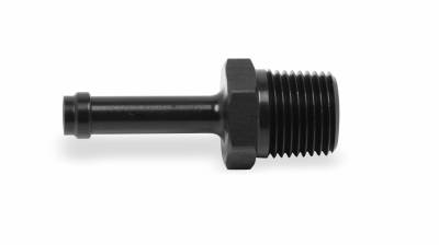 Adapters - Hose Barb Adapters - Earls - ST-3/8 HOSE BARB TO 3/8 NPT Black Anodized