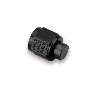 Adapters - Caps and Plugs - Earls - EARLS -10 CAP Black Anodized