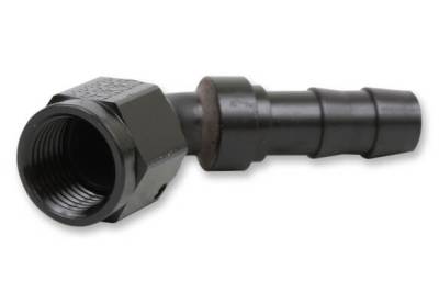 Super Stock - Super Stock Push On Hose Ends - Earls - EARLS SUPER STOCK™ 45 DEGREE -6 FEMALE TO 3/8" BARB