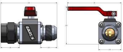 Earls - EARLS ULTRAPRO BALL VALVE -12 AN MALE TO FEMALE - Image 5
