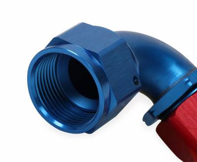 Earls - EARLS AUTO-FIT HOSE END 90 Degree -16 Red/Blue - Image 3
