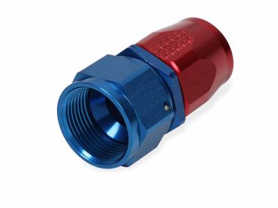 Earls - EARLS AUTO-FIT HOSE END Straight -16 Red/Blue - Image 1
