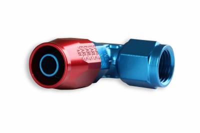EARLS SWIVEL-SEAL® HOSE END 90 Degree -12 - Red/Blue
