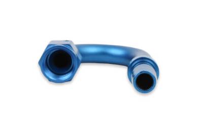 Earls - EARLS SUPER STOCK™ 180 DEGREE -6 FEMALE TO 3/8" BARB Blue Anodized - Image 4